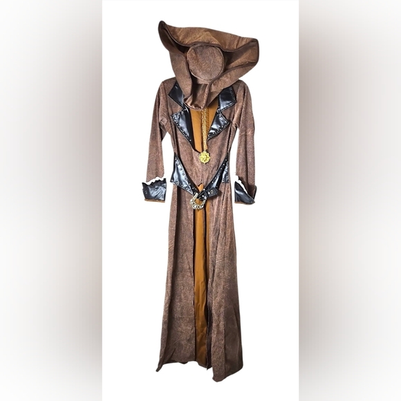 Deluxe 7pc Pirate Captain (Added Matching Skirt With Tassels) Size Large NWOT - Picture 9 of 14